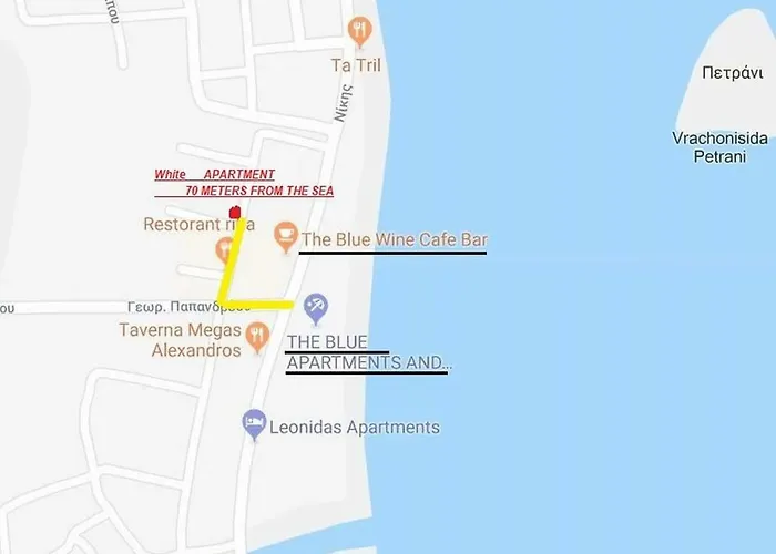 White 70m From The Sea Appartement